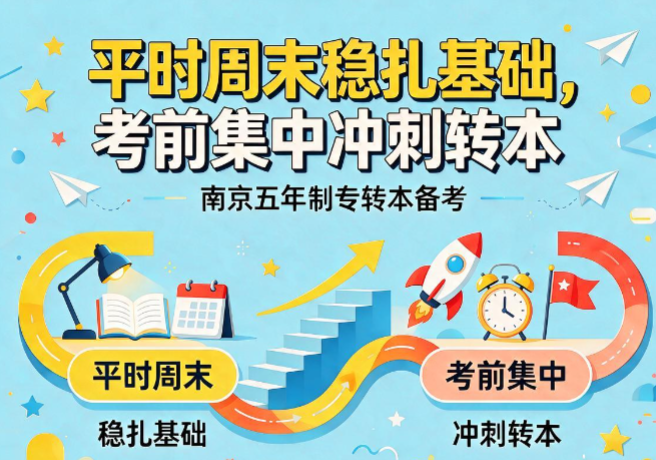 徐州五年制专转本平时周末稳扎基础，考前集中冲刺转本